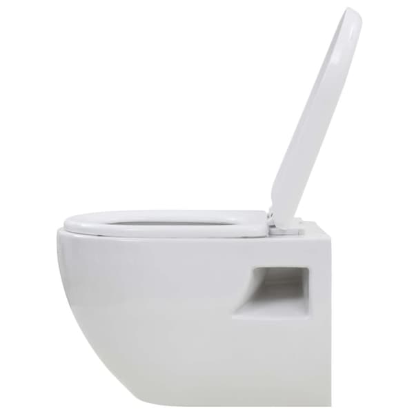 The Living Store væghængt toilet med skjult cisterne keramik hvid -  Toiletter