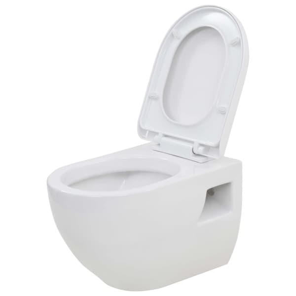 The Living Store væghængt toilet med skjult cisterne keramik hvid -  Toiletter