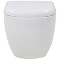 Miniatyrbillede 9 af 11: The Living Store væghængt toilet med skjult cisterne keramik hvid -  Toiletter