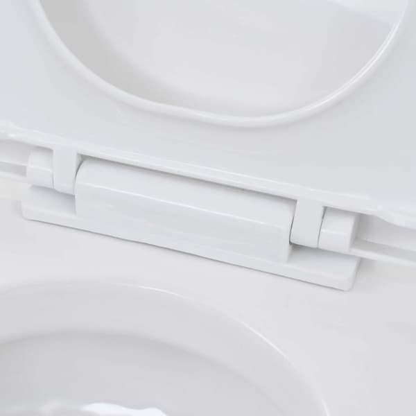 The Living Store væghængt toilet med skjult cisterne keramik hvid -  Toiletter