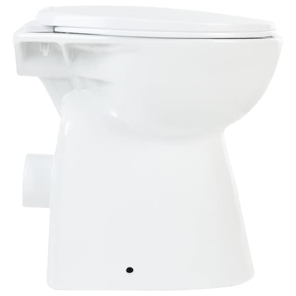 The Living Store højt toilet uden kant soft close 7 cm højere keramik hvid -  Toiletter