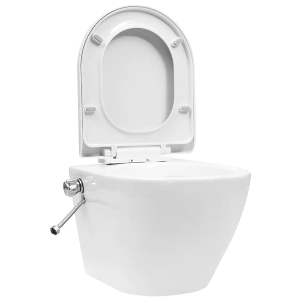 WC:t - Living Seinäkiinnitettävä reunaton WC/bidee keramiikka valkoinen