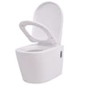 Miniatyrbillede 4 af 11: Toiletter - Living væghængt toilet med skjult cisterne keramik hvid