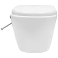 Pikkukuva 8 / 11: Seinäkiinnitettävä reunaton WC/bidee keramiikka valkoinen - Seinäkiinnitettävä WC - Seinäkiinnitettävät WC:t - Home & Living