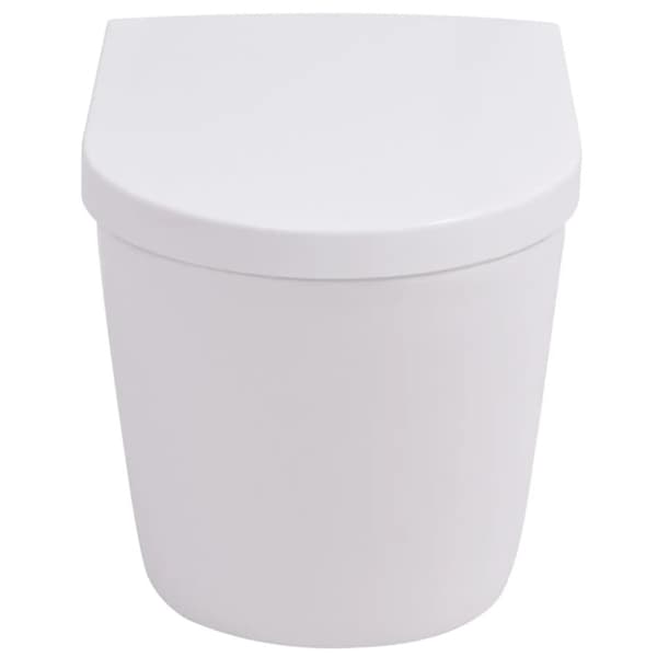 Væghængt toilet med skjult cisterne keramik hvid - Væghængt Toilet - Væghængte Toiletter - Home & Living