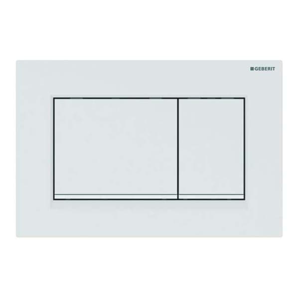 Geberit Sigma30 DualFlush Toalett/Urinal Kontrollknapp 24,6x16,4cm Matt Vit