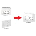 Miniatyrbild 3 av 4: WC dubbelspolplatta DUOFIX SIGMA 20 vit/krom - GEBERIT - 115.882.KJ.1