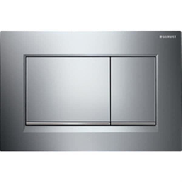 Avtryckarplatta - Geberit - Sigma30 - Matt blank krom - Metall - Dubbel touch