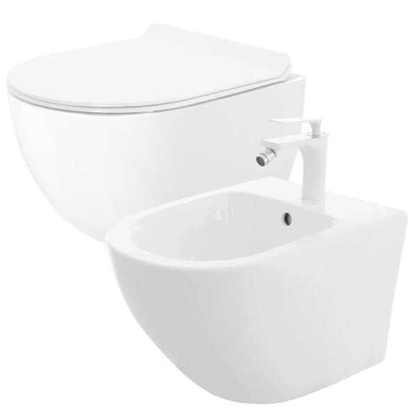 VESSANPÖNTTÖ REA CARTER WHITE + BIDET CATRET MINI