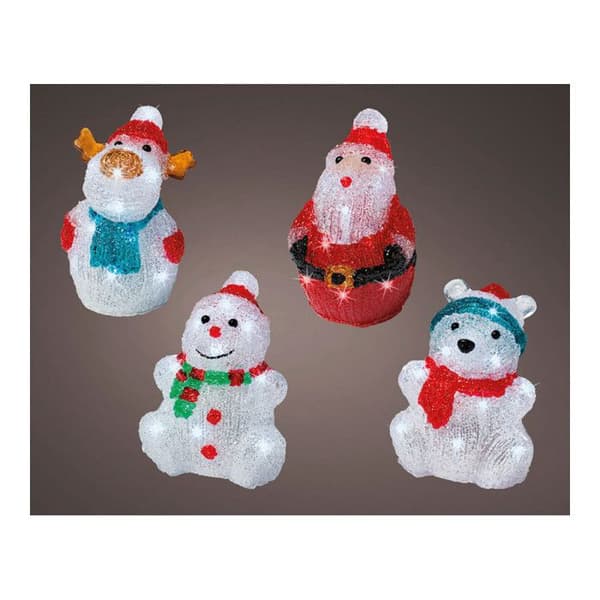 Ljusfigur - Kaemingk - Cool White LED - 15 cm - Akryl - Batterier ingår