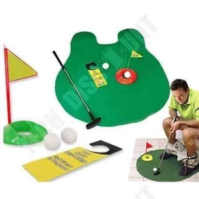Rolig original mini-golfspel för toaletten - Toaletthandels golfleksak - Rolig speltoalettdekoration