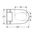 Miniatyrbilde 5 av 11: Geberit AquaClean Alba Dusjtoalett vegghengt