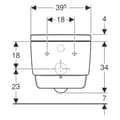 Miniatyrbilde 3 av 4: Geberit AquaClean Mera Comfort Dusjtoalett - vegghengt