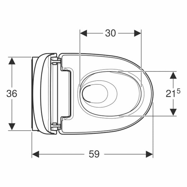 Geberit AquaClean Mera Comfort Dusjtoalett - vegghengt