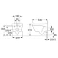 Miniatyrbilde 3 av 3: Gustavsberg 5G84 HF Vegghengt toalett med soft-close sete