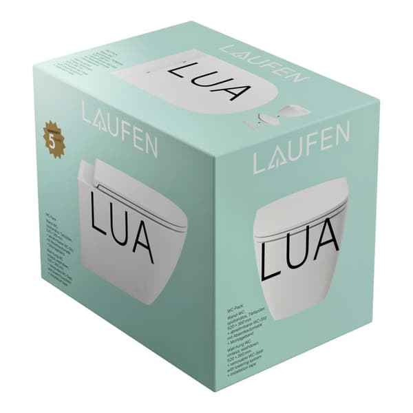 Laufen Lua Rimless Vegghengt toalett