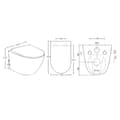 Miniatyrbilde 2 av 4: A-collection Omea Rimless Vegghengt Toalett