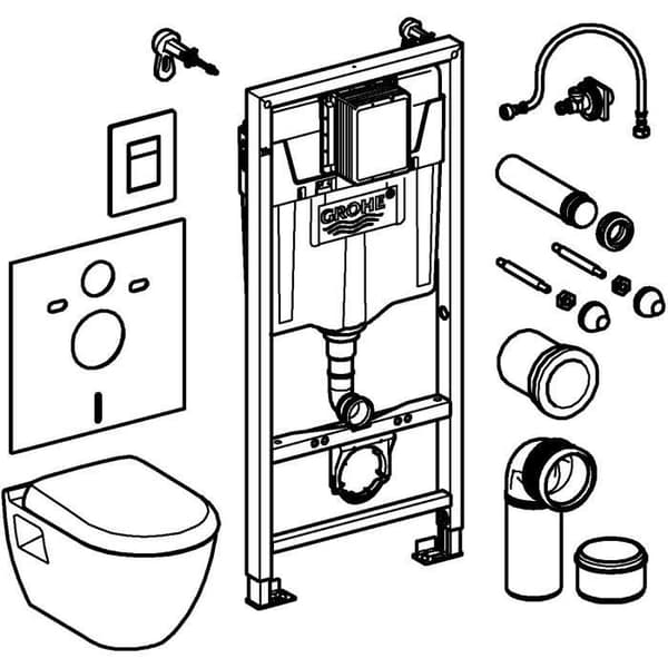 WC-buntpaket - 6l 1,13m - GROHE