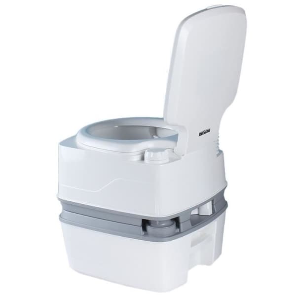 Bärbar kemisk toalett - THETFORD - Porta Potti Qube PP 165 - Kapacitet 21L - 15L - Grå