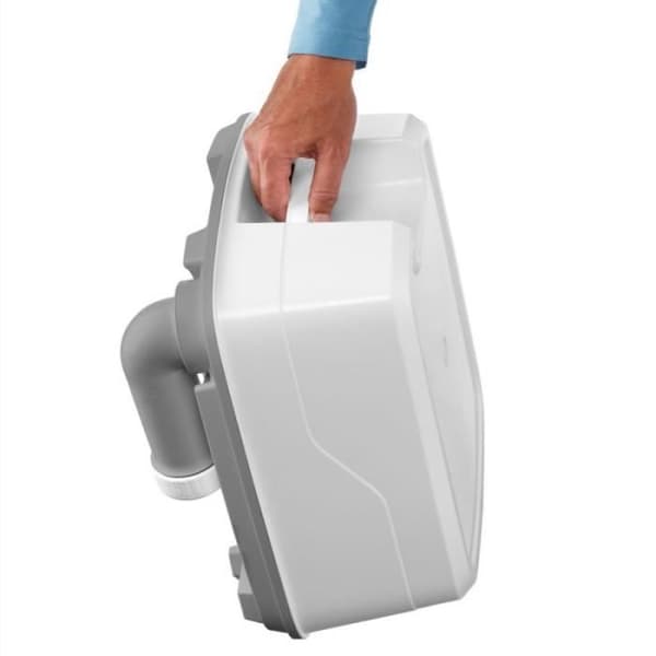 Bärbar kemisk toalett - THETFORD - Porta Potti Qube PP 165 - Kapacitet 21L - 15L - Grå