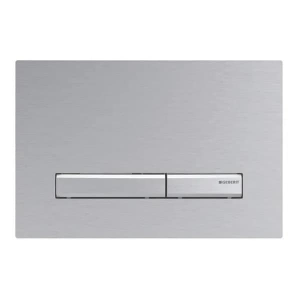 GEBERIT Sigma50 dubbel-touch kontrollplatta för toalett - krom metallic färg - krom, borstad
