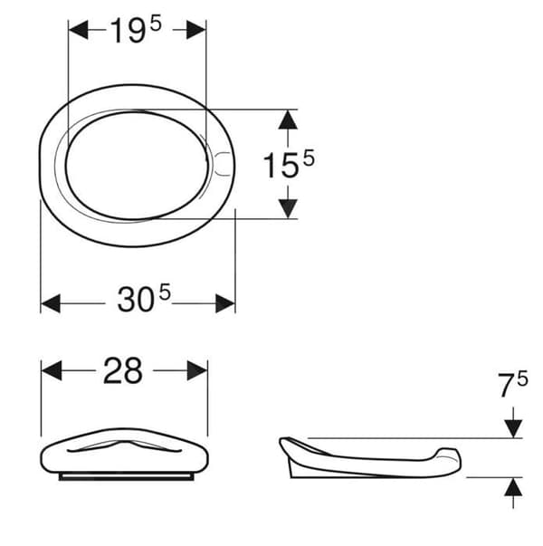 Geberit Bambini Barnsits, rubin 573338000