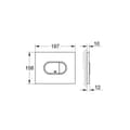 Miniatyrbild 2 av 2: Arena Cosmopolitan WC spolplatta (38858SH0)