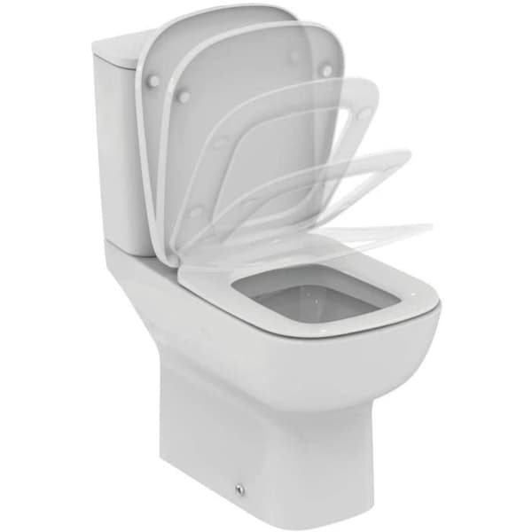 Ideal Standard Original slimmad toalettsits dedikerad Esedra Ny serie långsam stängning - T318101