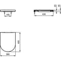 Miniatyrbild 2 av 2: IDEAL STANDARD Blend Curve Toalettsits - Fallskydd - Vit