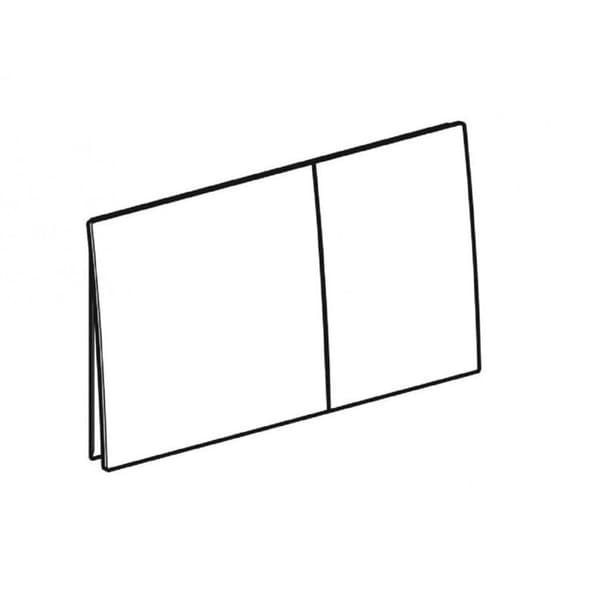 Geberit Sigma 70 infälld toalettkontrollpanel, dubbel touch, vit