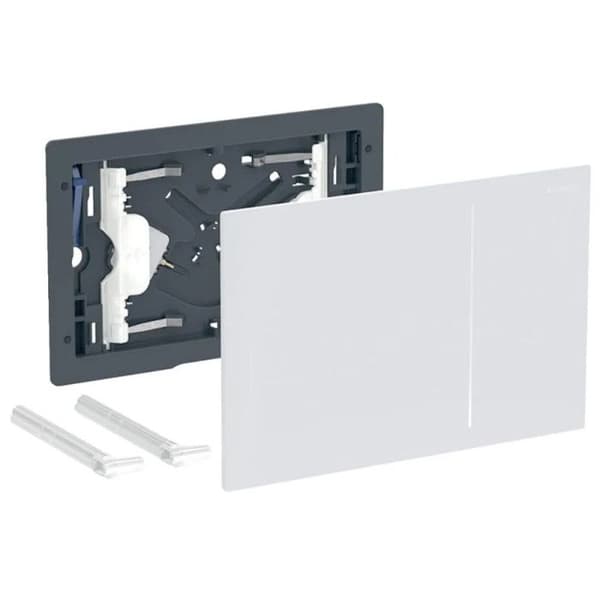 Geberit Sigma 70 infälld toalettkontrollpanel, dubbel touch, vit