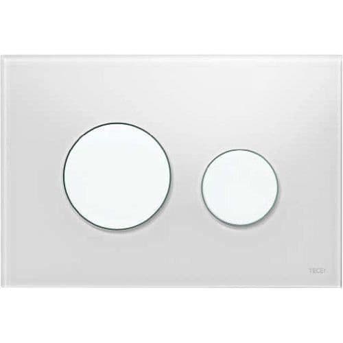 Täcksats - Tece - 9240650 - Vit Glas - Dubbel mekanism - 2 spols mängder