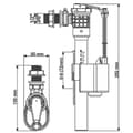 Miniatyrbild 2 av 2: Ersättande toalettventilförsörjning Universal 1-2" 3-4" Inch BSP Water