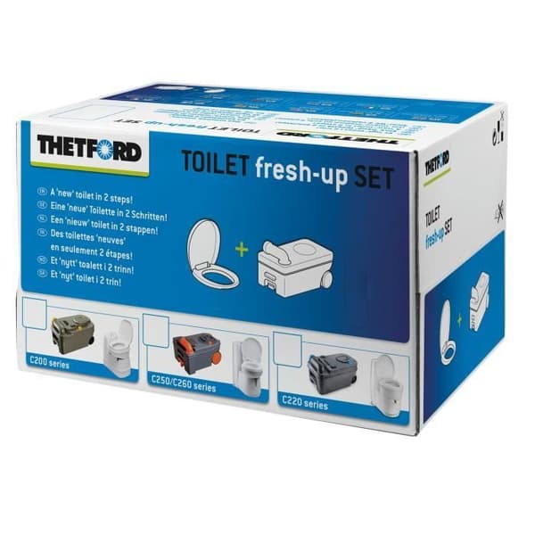 Renov'Toilettes kit för C220 Thetford - THETFORD - Byt ut det använda sätet och kassetten