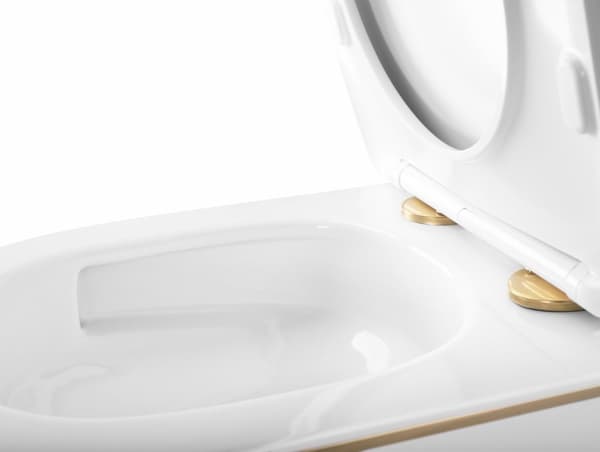 VÆGHÆNGT TOILET REA MINI TORNADO NFQ GULD KANT