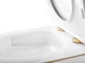 Miniatyrbillede 4 af 6: VÆGHÆNGT TOILET REA MINI TORNADO NFQ GULD KANT