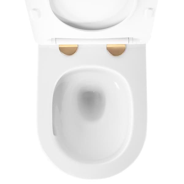 VÆGHÆNGT TOILET REA MINI TORNADO NFQ HVIDGULD