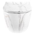 Miniatyrbillede 2 af 6: VÆGHÆNGT TOILET REA TORNADO AIAX SHINY HVID MARMOR