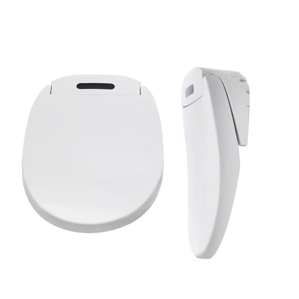 Smart toilet sædecover, justerbar opvarmning, fjernbetjening inkluderet,HVID, 220V, Eu stik