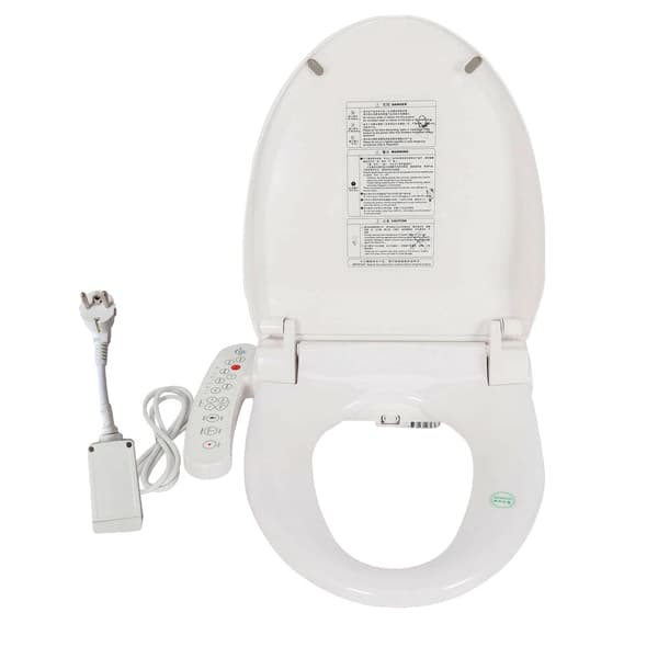 Elektrisk Bidet Sæde, Blød Lukning, Selvrensende, Temperaturkontrol,Hvid