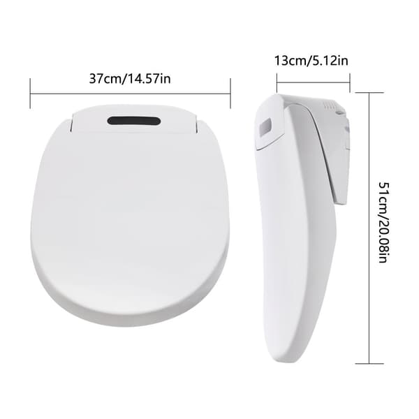 Bidet-toalettlock, intelligent uppvärmd sits, fjärrkontrollsoperation,220V