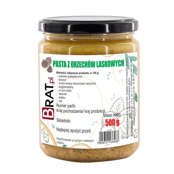 Hasselpähkinätahna 500g