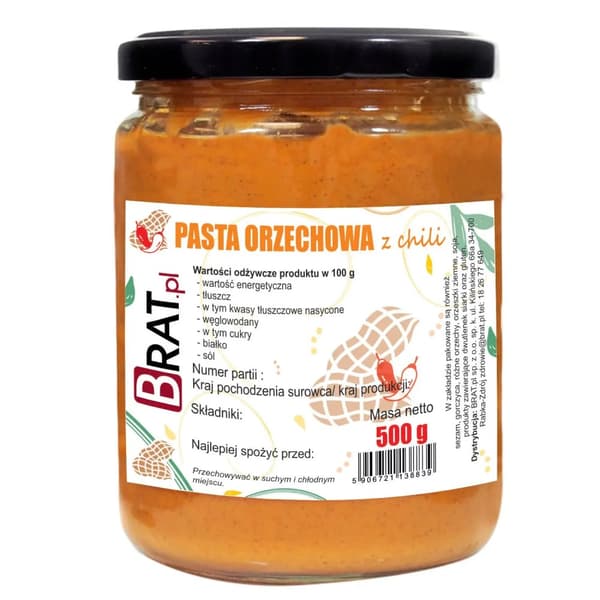 Maapähkinävoita chilillä 500 g