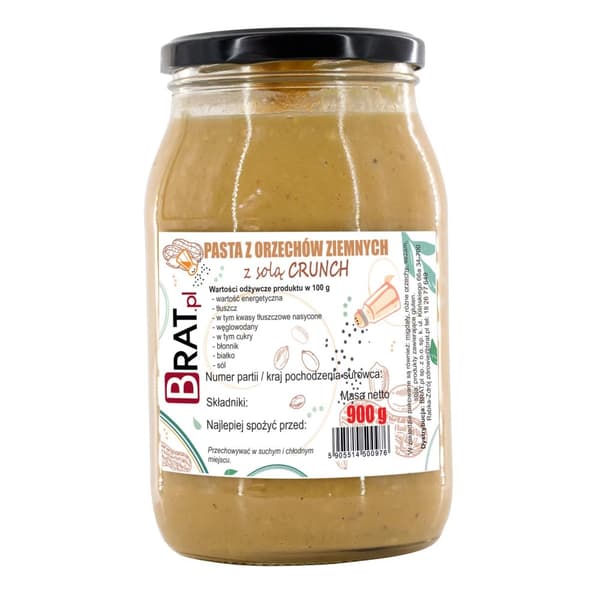 Maapähkinävoi suolalla Crunch 900g