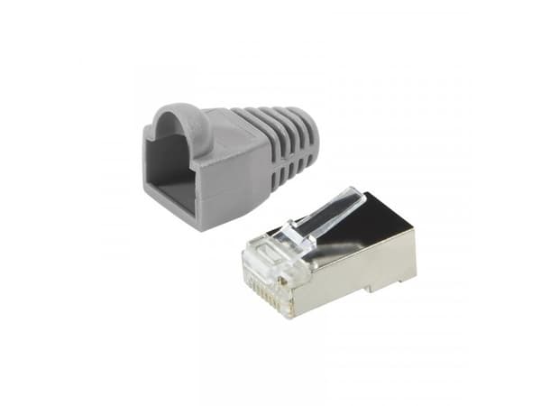 LogiLink MP0011, CAT5e, Harmaa, Muovi, Kulta, 100 kpl