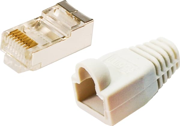 LogiLink MP0011, CAT5e, Harmaa, Muovi, Kulta, 100 kpl