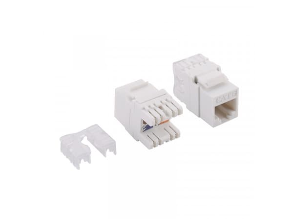 LogiLink NK4005, platt, vit, RJ-45, kvinnlig kontakt, 27 mm, 42 mm