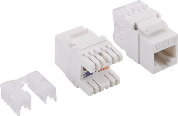 LogiLink NK4005, platt, vit, RJ-45, kvinnlig kontakt, 27 mm, 42 mm