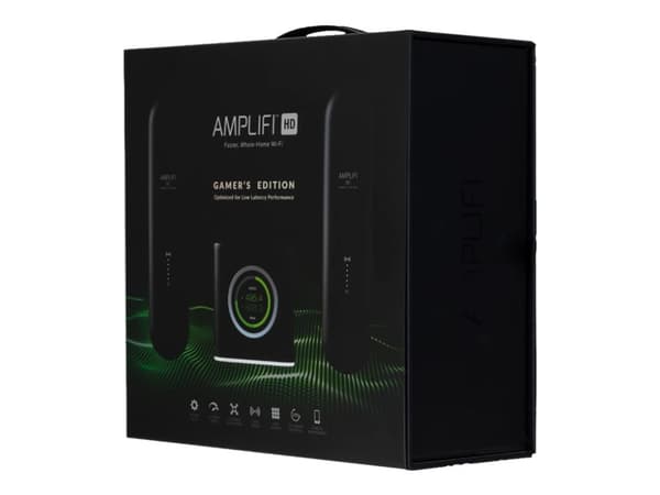 Ubiquiti AmpliFi AFi-G - Gamer's Edition - Wi-Fi-järjestelmä (reititin, 2 laajennusta) - op til 20.000 sq.ft - mesh - GigE - Wi-Fi 5 - Dual Band
