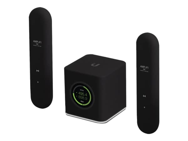 Ubiquiti AmpliFi AFi-G - Gamer's Edition - - Wi-Fi-system - (ruter, 2 utvidere) - inntil 20 000 kvadratfot - maske - 1GbE - Wi-Fi 5 - Dobbeltbånd Sort